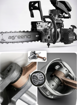 Бензопила ланцюгова 5.7к.с 58см³ AGREENO (Польща) Київ
