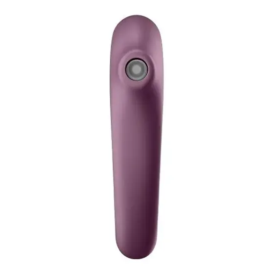 Вакуумний стимулятор з вібрацією Satisfyer Dual Kiss Wine Red Львів