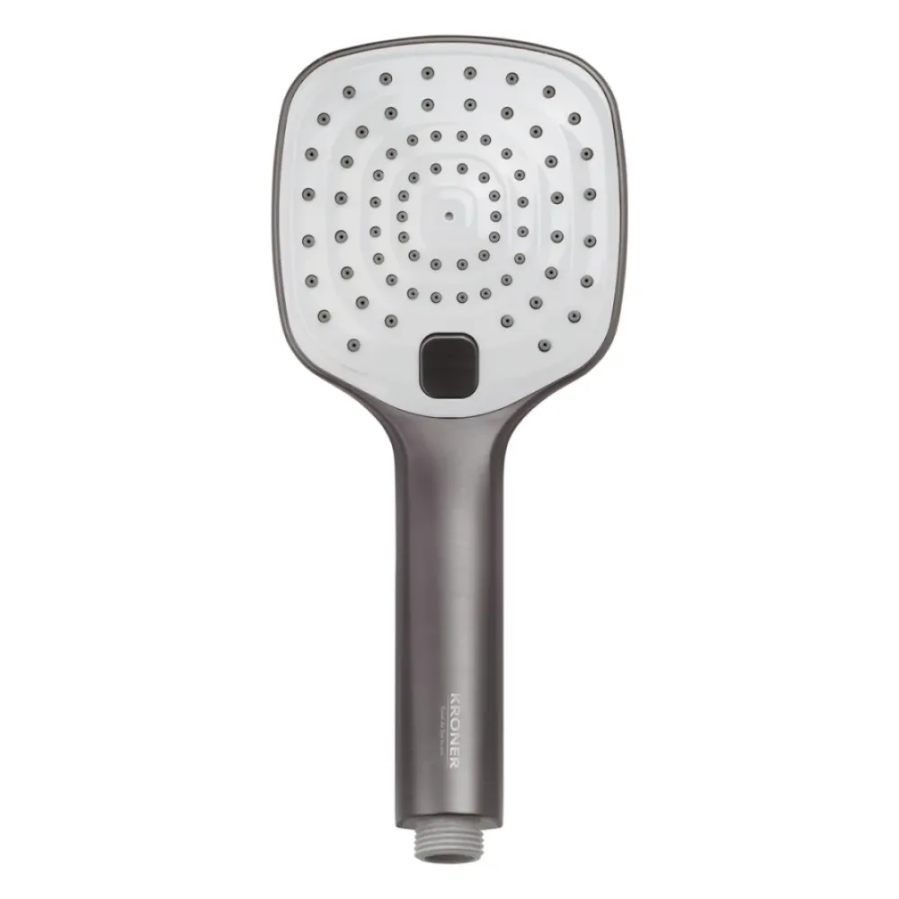 Душова система зовнішнього монтажу Kroner KRP Armada з виливом GRP067 графіт Київ - фото 8