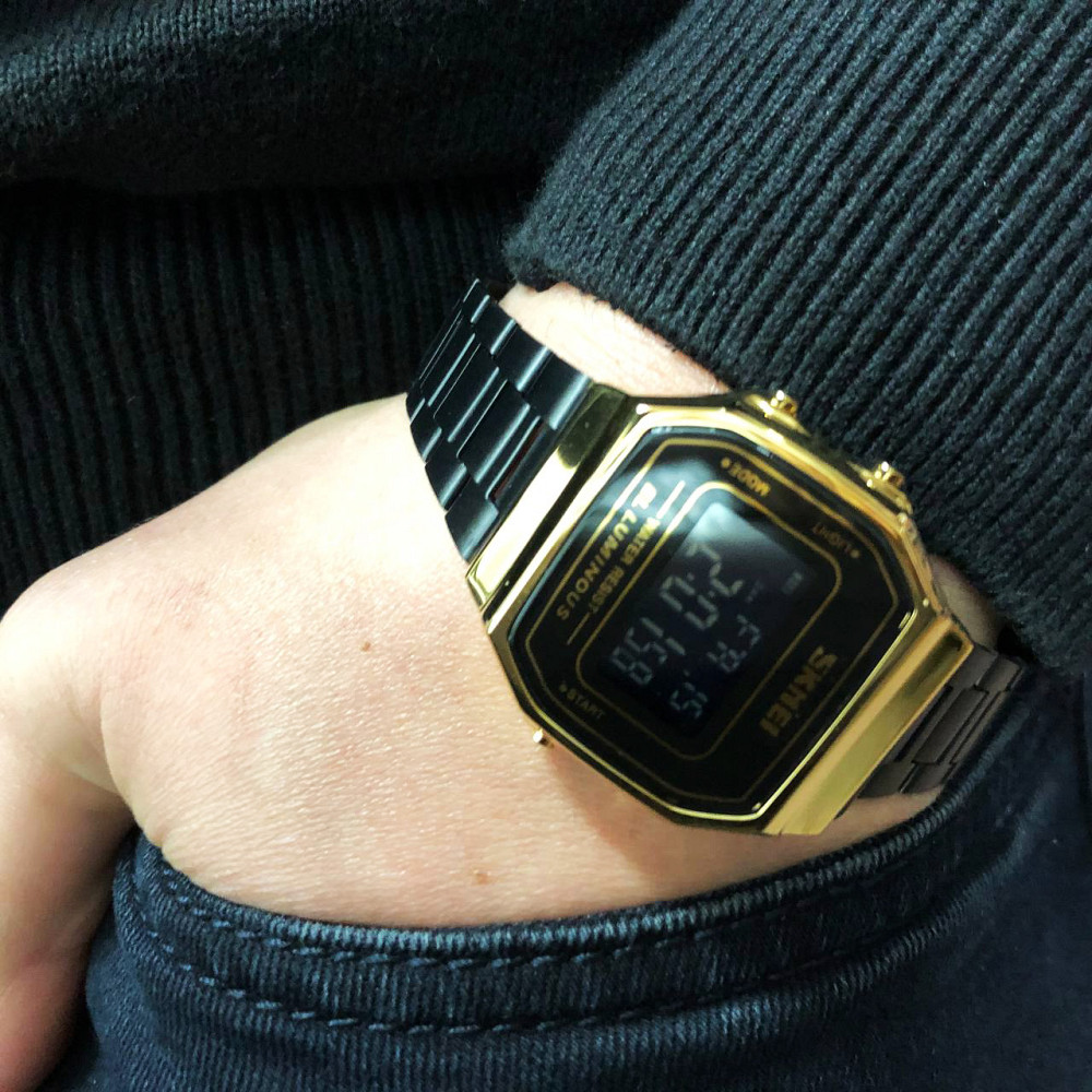 Годинник вінтажний на ланцюжку, Простий електронний наручний годинник чоловічий retro vintage KC-62 Івано-Франківськ - фото 10