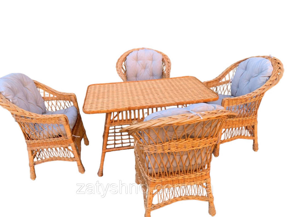 Мебель плетеная натуральная из лозы ан 4 человек Киев - изображение 9