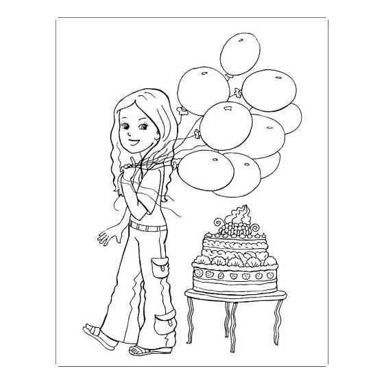 Велика книга розмальовок "Дівчата та квіти" 1736004, 64 сторінки Вінниця