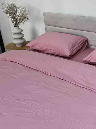 Ecotton Підковдра на блискавці Ecotton полуторний 150х215 см сатин із бавовни однотонний рожеви Коломыя