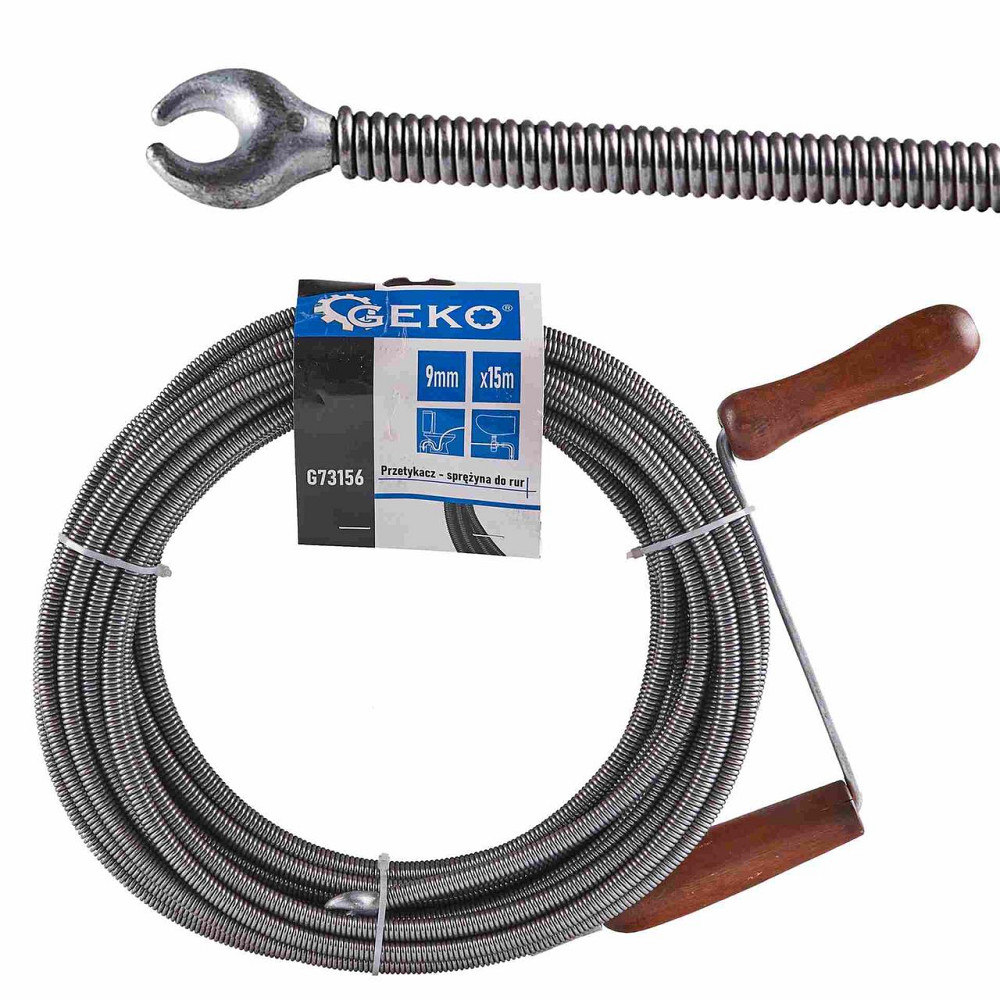 Тросик чистки каналізації "GEKO" довжиною  15 метрів діаметром 9 мм Київ - фото 1