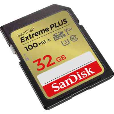 Карта памяти SanDisk 32GB SDXC class 10 Extreme PLUS (SDSDXWT-032G-GNCIN) Винница