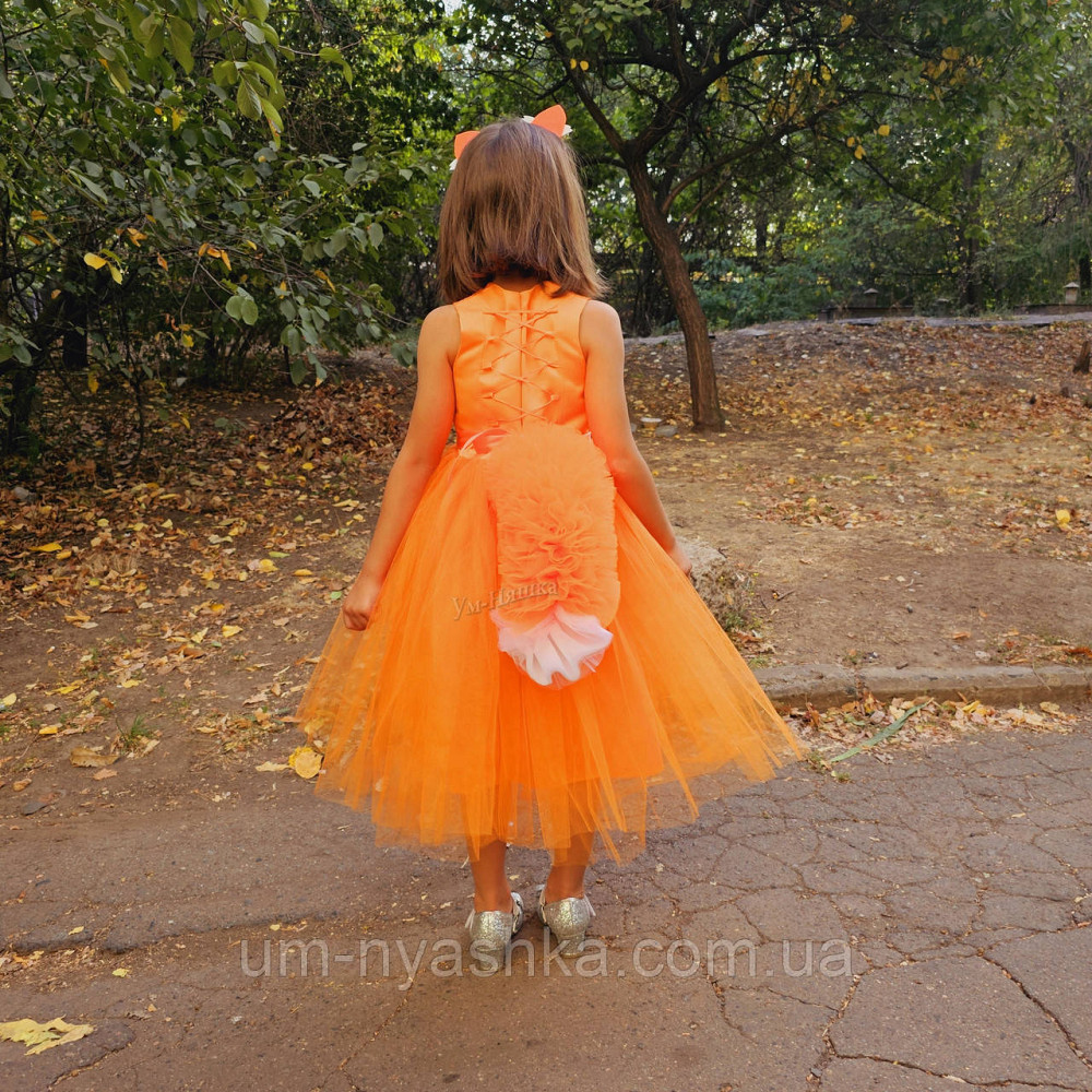 Оранжевое платье Лисичка Белочка Мандаринка Апельсинка Морковка Осень Кривой Рог - изображение 7