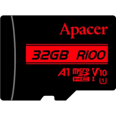 Карта памяти Apacer 32GB microSD class 10 UHS-I V10 A1 (AP32GMCSH10UB-RA) Винница - изображение 1