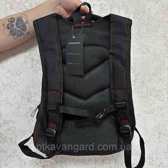 Рюкзак школьный (размер 33х14х46см, 3 отделения, ортопедическая спинка) черный C 65518 Хмельницкий