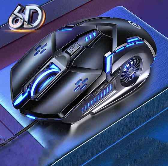 Миша ігрова G5, 2021 DPI, 7 кольорів, світлодіодна підсвітка RGB, для ноутбука/ПК Київ