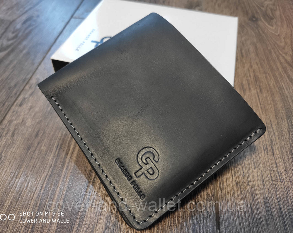 Вінтажний чоловічий гаманець ручної роботи на магнітах Grande Pelle 505110 Київ - фото 2
