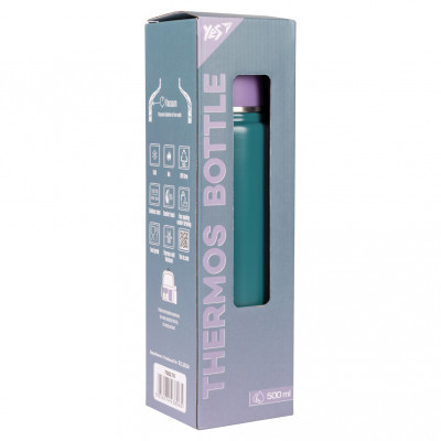 Поїльник-непроливайка Yes Термос Fusion з чашкою, 500 мл, зелений (708210) Вінниця - фото 7