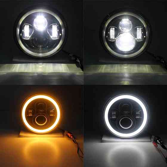 Світлодіодна фара AllLight JR-4-45W 3chip CREE ближнє+дальнє (DRL+поворот) НИВА, ВАЗ, ГАЗ, УАЗ, JEEP, VW Харків