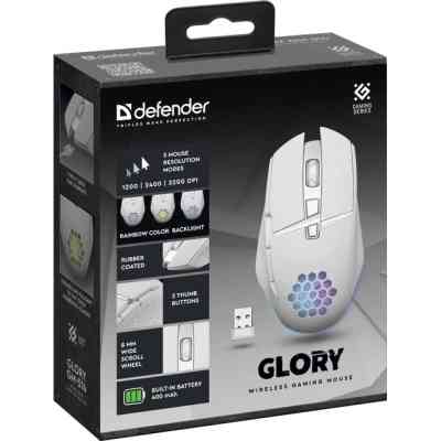 Мышка Defender Glory GM-514 LED Wireless White (52513) Винница