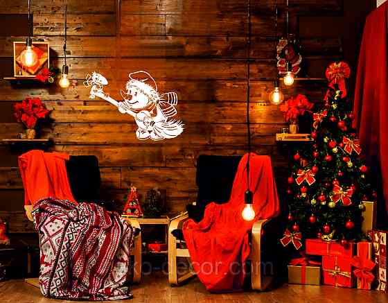 Декоративное настенное Панно «Снеговик», Декор на стену Киев