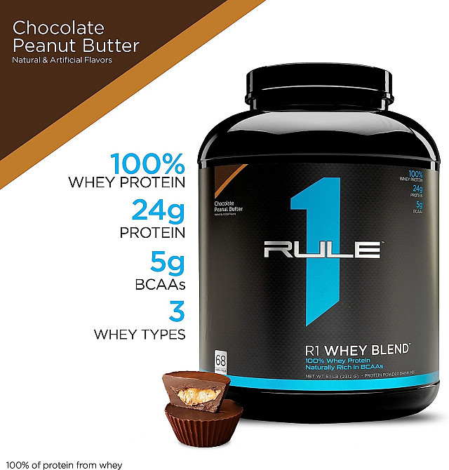 Протеїн Rule One Whey Blend 2.27 кг, Chocolate peanut butter Луцьк - фото 3