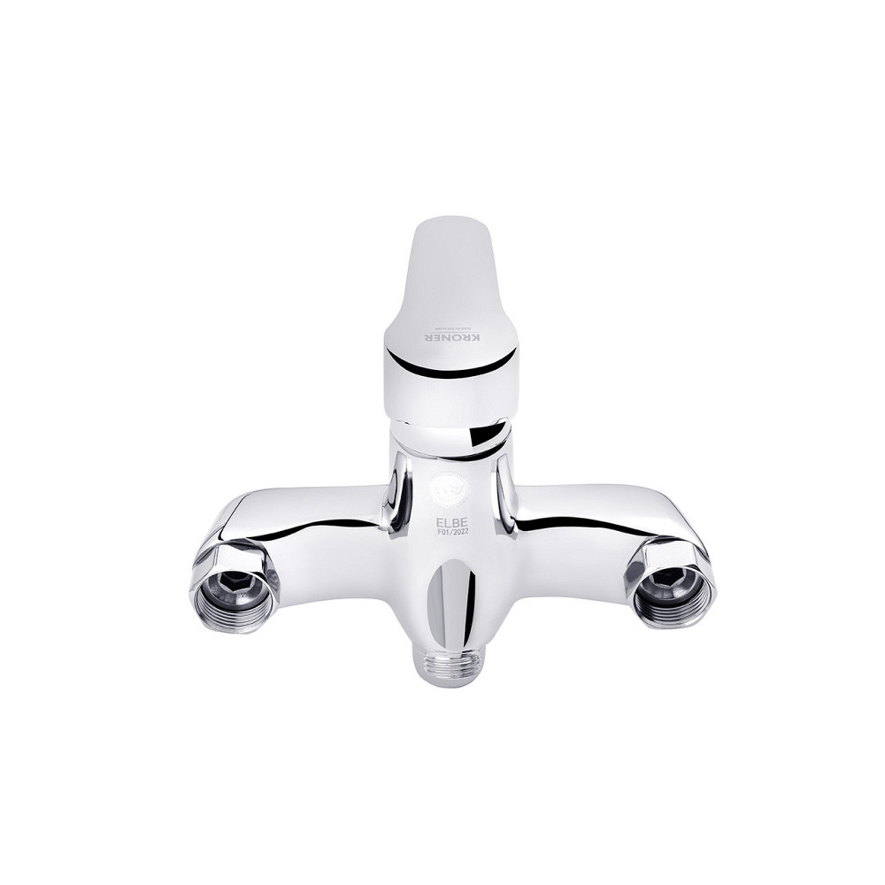 Змішувач для ванни Kroner KRM Elbe - C071 з душовим гарнітуром, хром Київ - фото 5