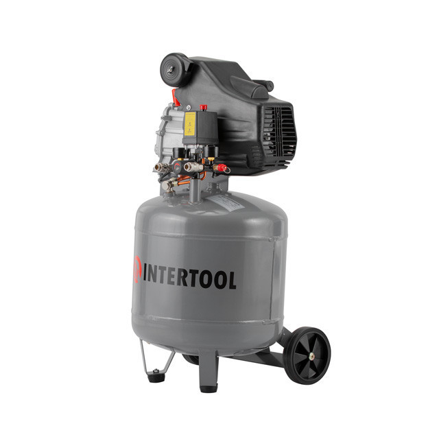 Компресор, 50 л, вертикальний, 1,5 кВт, 220 В, 8 атм, 206 л/хв, 63 дБ INTERTOOL PT-0019 Киев - изображение 12