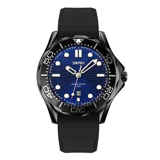 Skmei 9276PBKBU Black-Blue Silicone Strap SBR Киев
