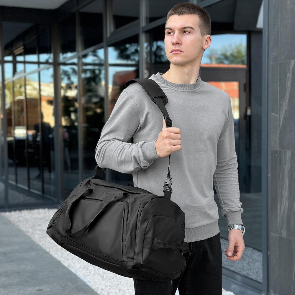 Мужская черная дорожная сумка Pobedov Road Киев - изображение 1