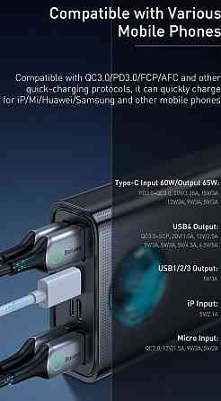 Повер- Банк : Baseus AMBILIGHT 30000 65W 6A Киев