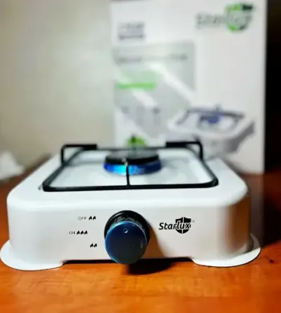 Настольная газовая плита на 1 конфорку STARLUX SGS 6001 (белая) Коломия