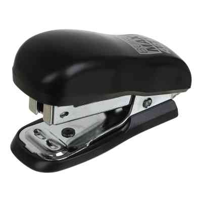 Степлер Buromax пластиковий МІНІ, 10 аркушів, (скоби №24; 26), 60 x 25 x 35 мм, чорний (BM.4216-01) Вінниця
