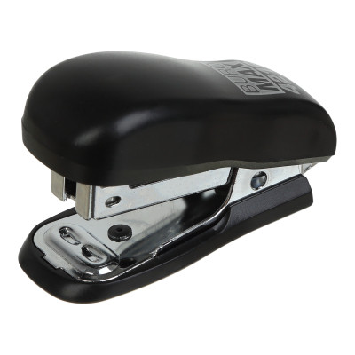 Степлер Buromax пластиковий МІНІ, 10 аркушів, (скоби №24; 26), 60 x 25 x 35 мм, чорний (BM.4216-01) Вінниця - фото 1
