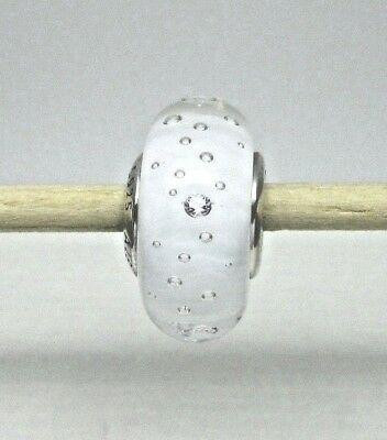 Срібна намистина Пандора  "Білий мурано" 791617CZ MasterSem Київ - фото 2