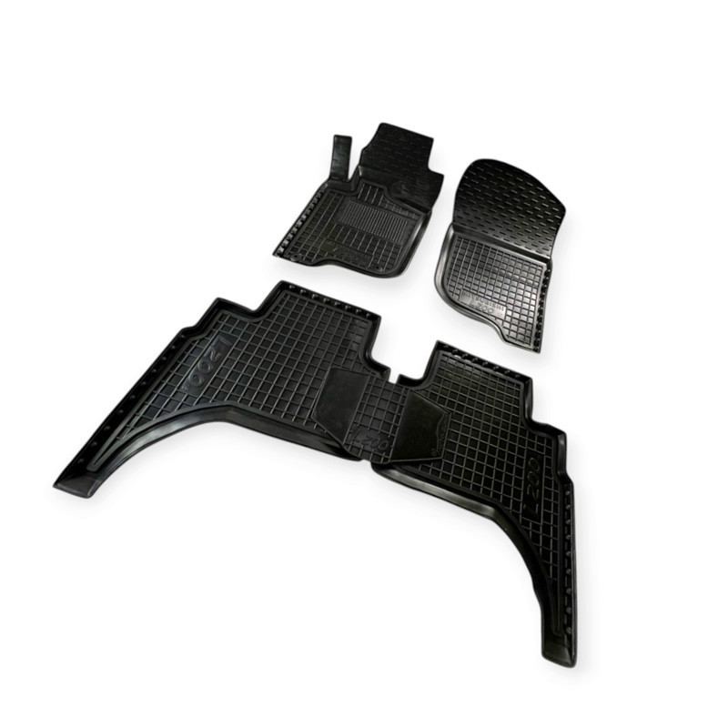 Килимки салону автомобіль Mitsubishi l 200 (2011-2015), Pajero Sport (2008-2016) борт 2,5 см, з перемичкою Мукачево - фото 1