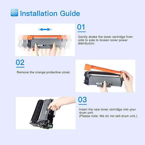 Комплект тонер-картриджів LxTek для Brother TN2220 TN-2220 TN2010 TN-2010 для Brother HL-2130 HL-2240 MFC-7360N HL-2240D HL-2250DN Дніпро