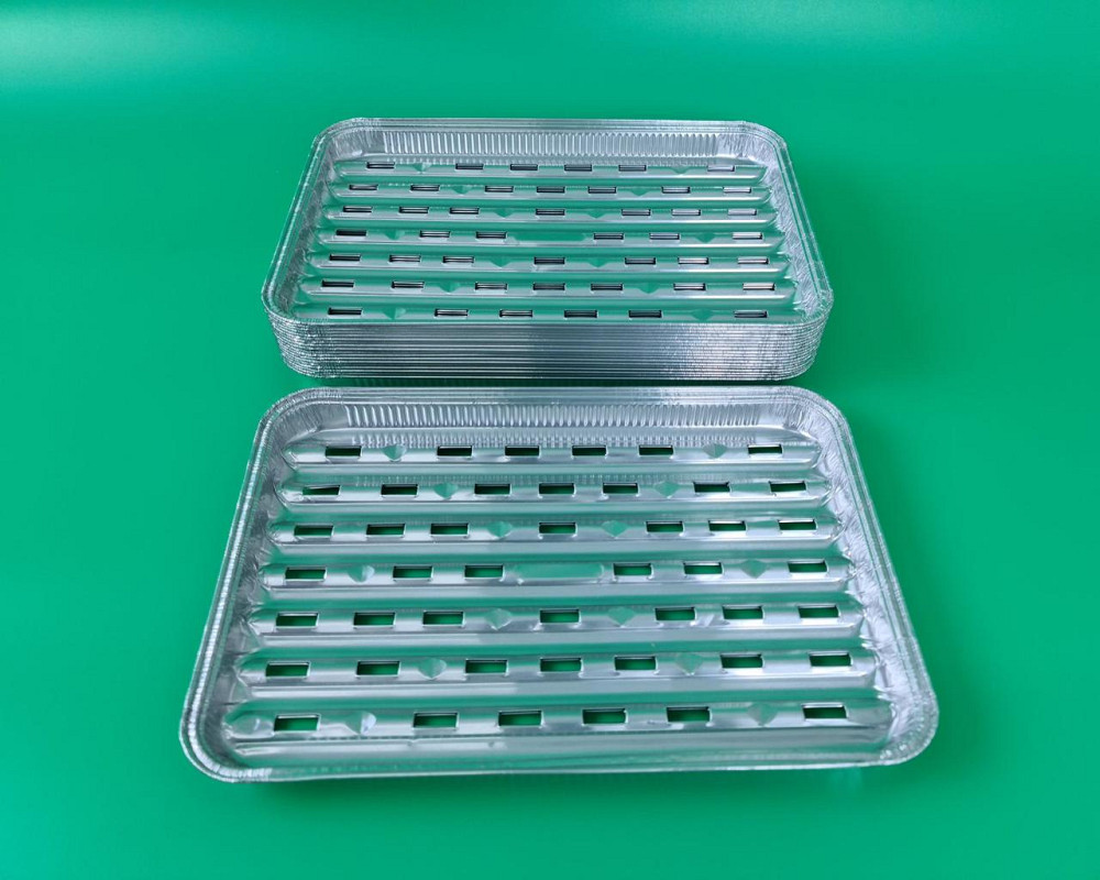 Форма для гриля прямокутна алюмінієва 1550 мл X20G 100 шт. в пакованні (1 пачка) Харків - фото 4
