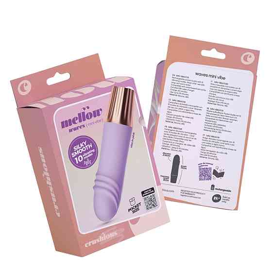 Міні-вібратор CRUSHIOUS Mellow Waves, лавандовий, 11 х 2,6 см Sex Aura Київ