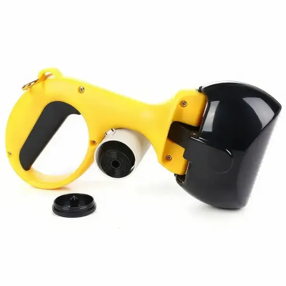 Автоматический совок для уборки Pooper Scooper 25 x 11 x 9 см / Щипцы для уборки с карабином и мешками в комплекте Коломыя
