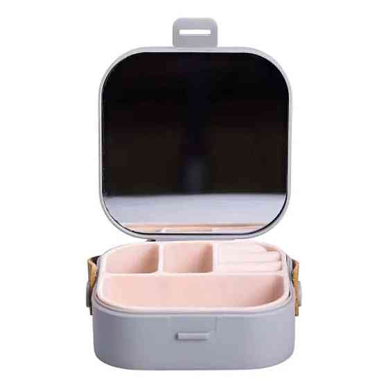 Шкатулка для украшений 9×9×3.8 см мини органайзер для ювелирных изделий HP-5-27G Киев