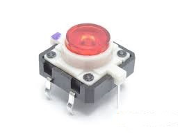 Мікрокнопка Daier TSL-012, OFF-ON, 4pin, червона Полтава - фото 1