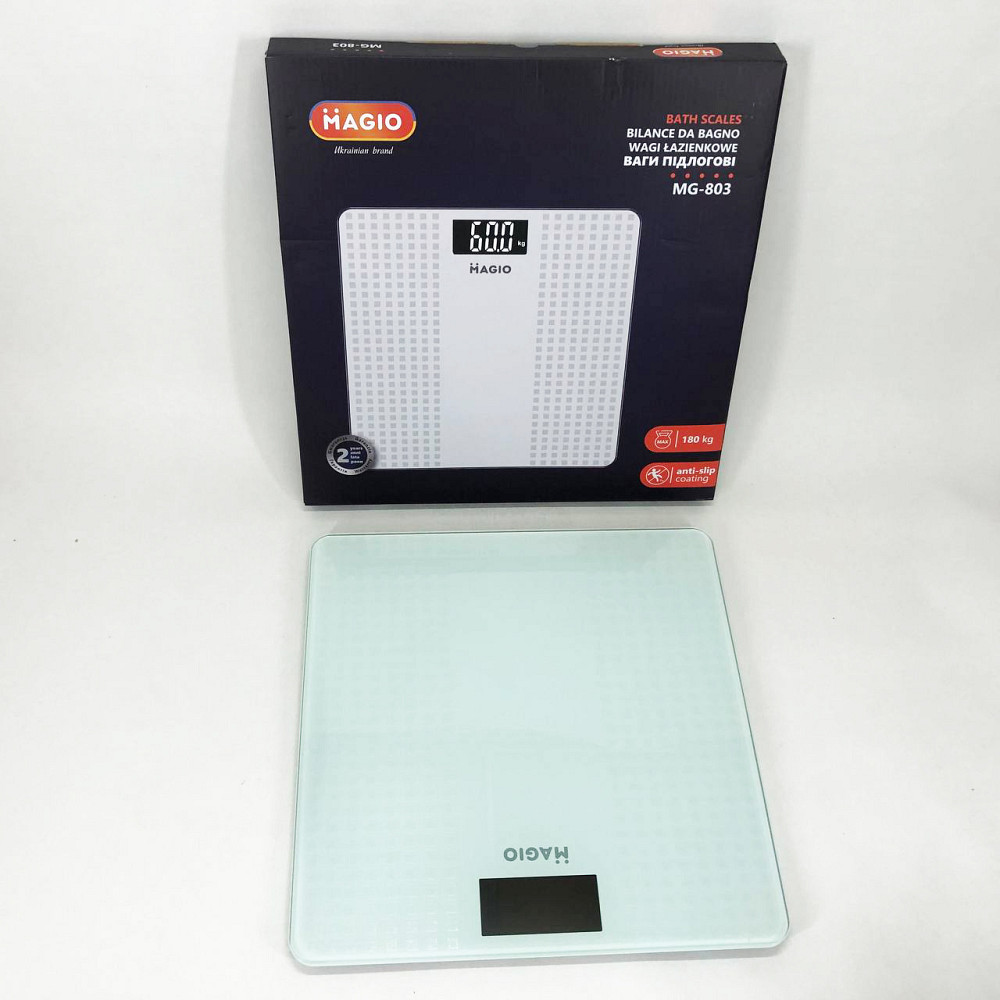 Весы для контроля здоровья и фитнеса MAGIO MG-803, Напольные весы с функцией автоматического выключения YQ-15 Ивано-Франковск - изображение 3