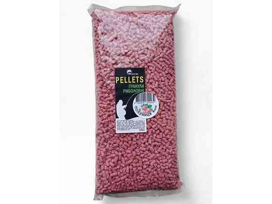 Принада в гранулах Pellets Полуниця 4мм 1кг ТМ FISHTIME Київ