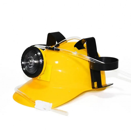 Шолом МНСника з ліхтарем для пива жовтий Вінниця - фото 3