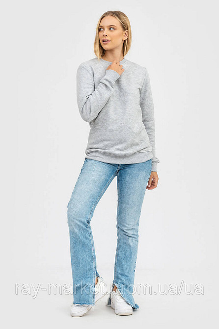 Світшот базовий утеплений Ray Basic сірий меланж (U0301W-Grey Heather) M Київ - фото 5