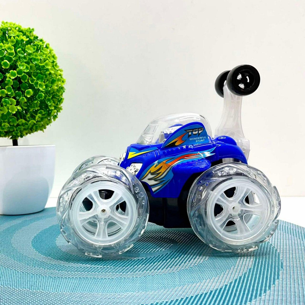 Машина Перевертень радіокерована трюкова зі колесами, що світяться 19см Синя (9996 M) Чернігів - фото 2