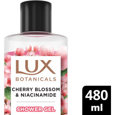 Гель для душа Lux Botanicals Цвет вишни и ниацинамид 480 мл (8720181499814) Винница - изображение 3