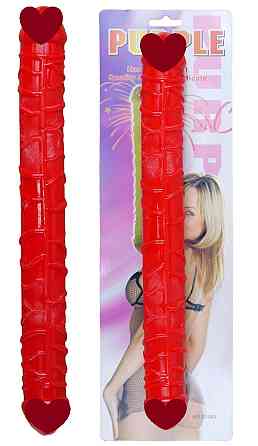 Двойной фаллоимитатор Boss Series: Flexible Double Dong Red, BS6700090 Sex Aura Киев