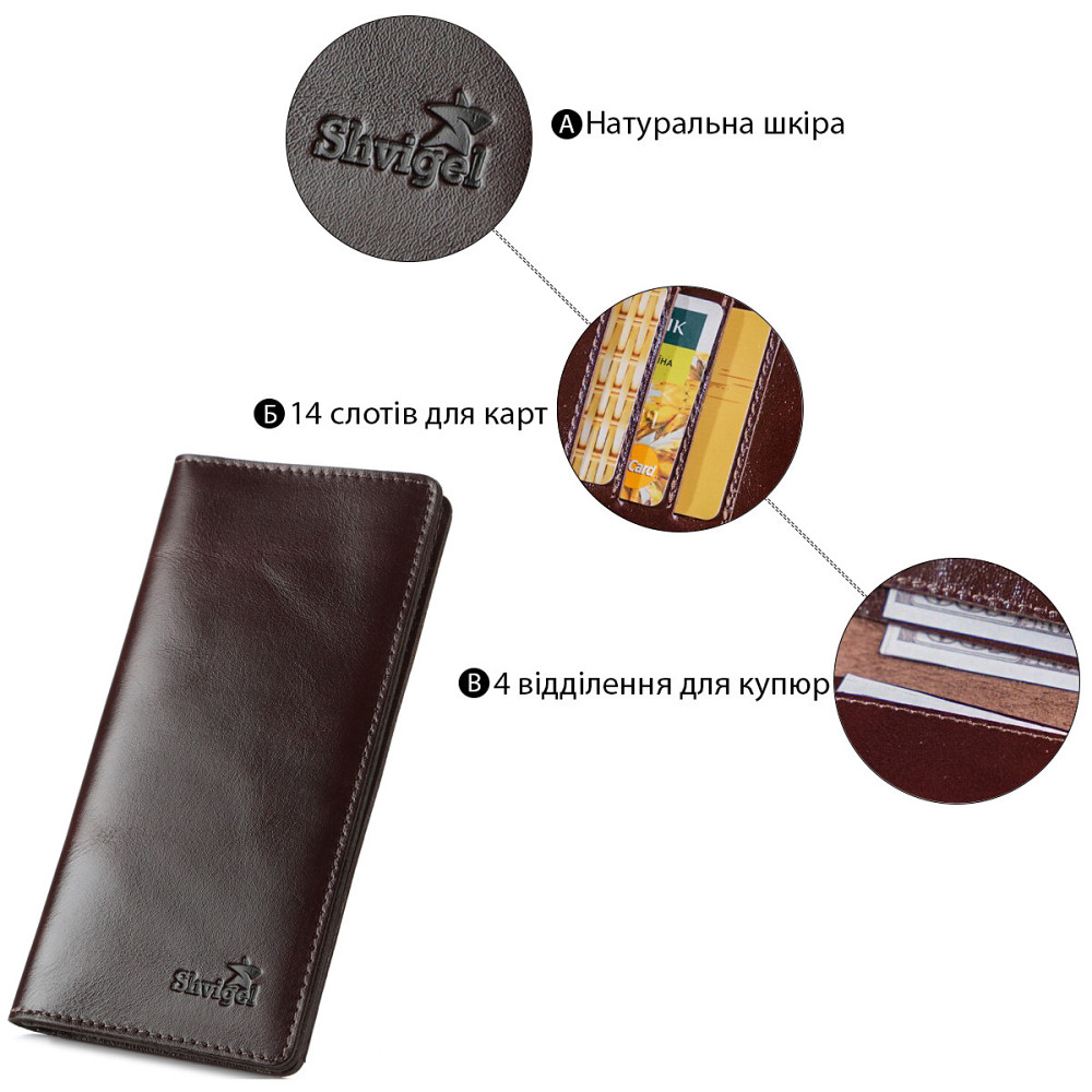 Добротний шкіряний гаманець з натуральної шкіри 16153 Київ - фото 5
