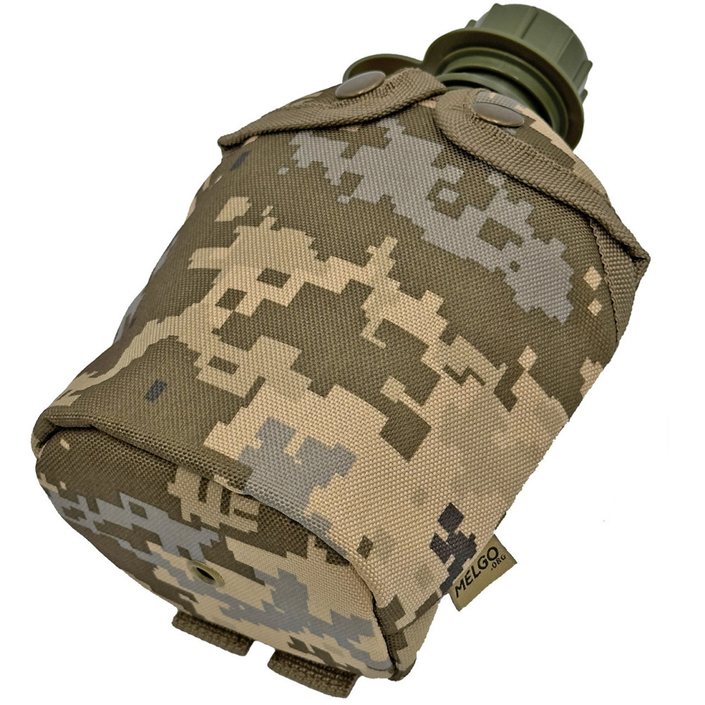 Фляга армійська 1л в чохлі Molle Піксель (фляга тактична польова індивідуальна) Киев - изображение 8