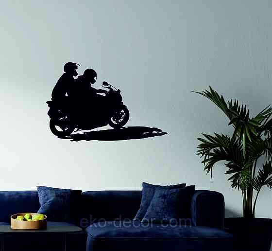 Декоративное настенное Панно «Мотоцыкл с коляской» Декор на стену Киев