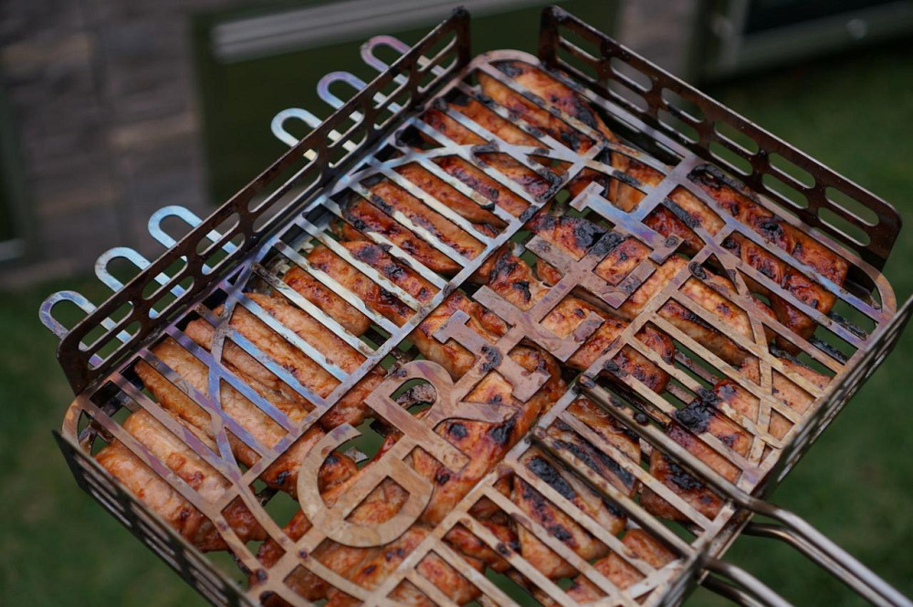 Решетка гриль для барбекю из пищевой нержавеющей стали 1.5мм 31*26см GRILLI 777766 Код: 009010 Ровно - изображение 6