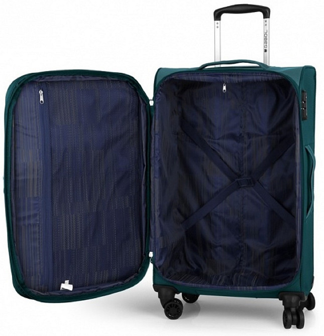 Чемодан тканевый GABOL Cloud средний бирюзовый 4 колеса Киев - изображение 9