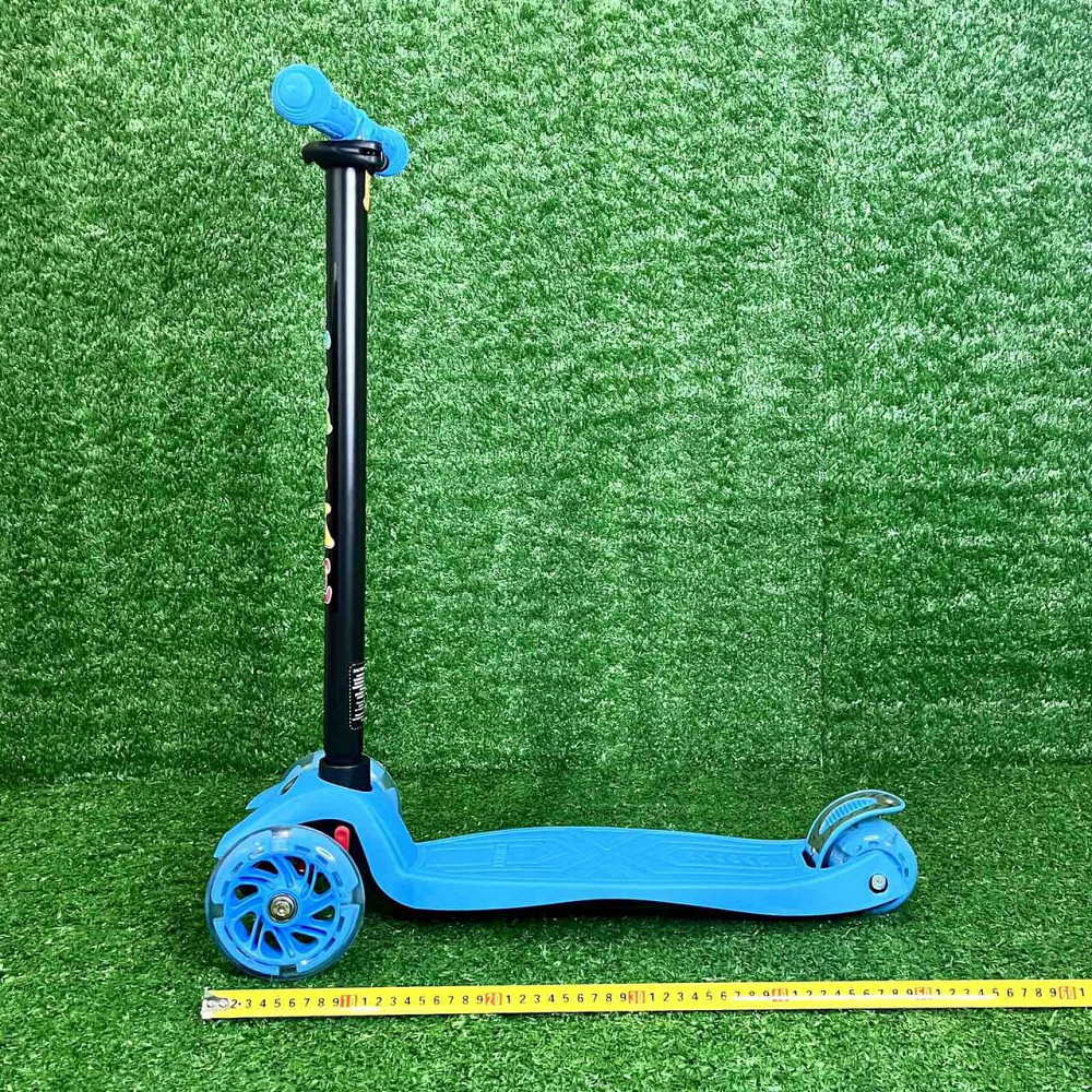 Самокат триколісний iTrike з підсвічуванням коліс Блакитний (JR 3-003-BL) Чернигов - изображение 9