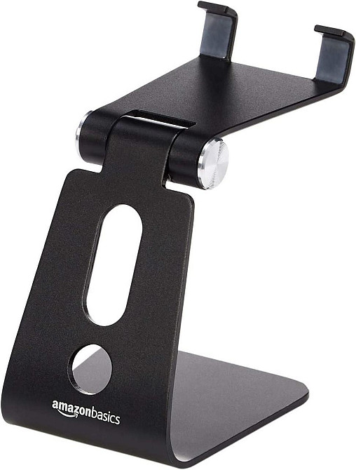 Підставка для телефона Amazon Basics Adjustable Mobile Phone Stand чорна регульована складна алюмінієва з гумовими накладками Київ - фото 5