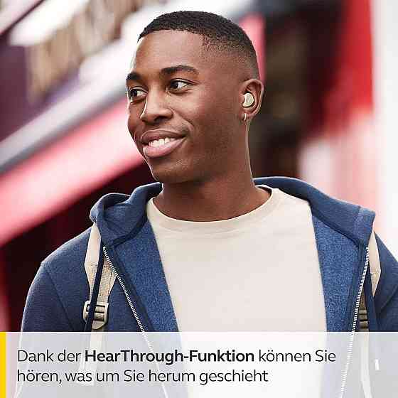 Наушники Jabra Elite 3 True Wireless in‑ear Bluetooth 4 микрофона мощный бас моно‑режим бежевые до 28 часов Киев